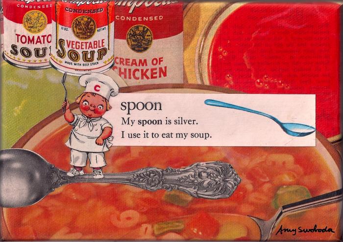 spoon . . . 5" x 7" . . . Sold
