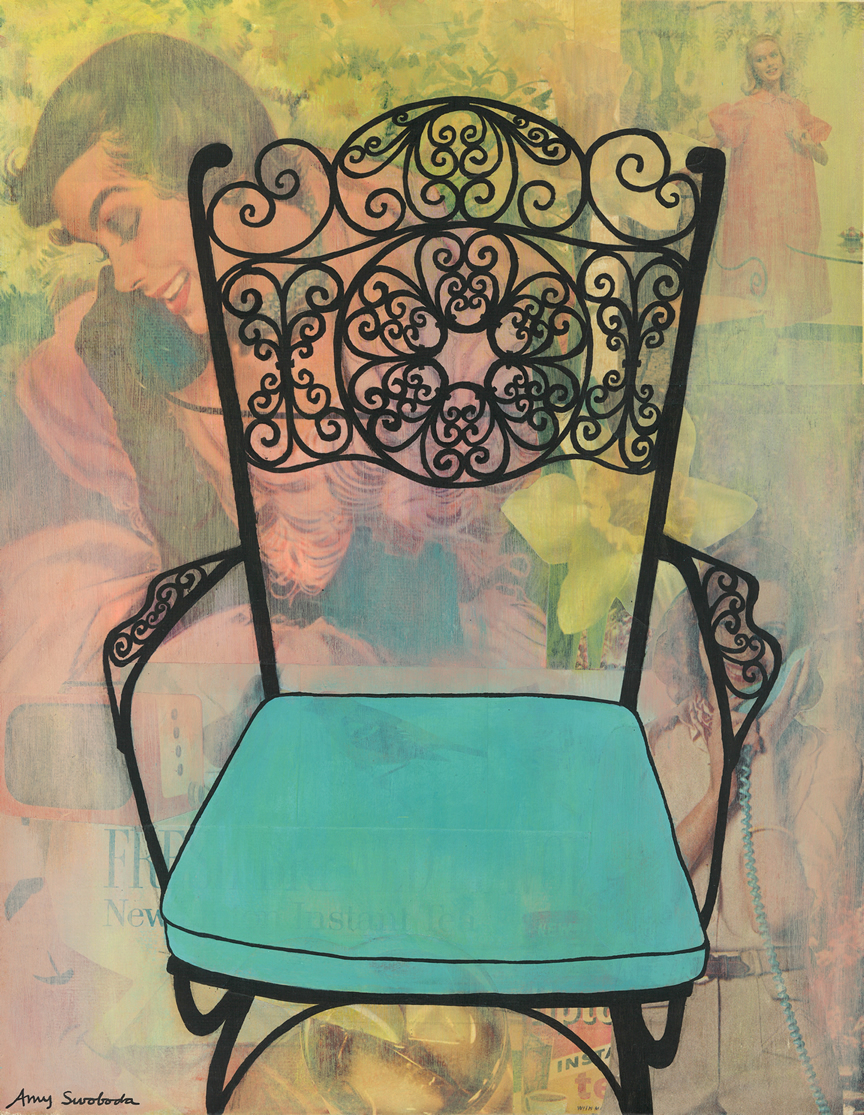 Commissioned Vintage Porch Chair . . . 14" x 11"