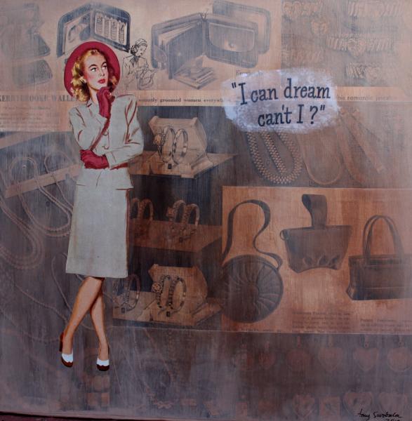 I can dream can't I? . . . 12" x 12" . . .  Sold