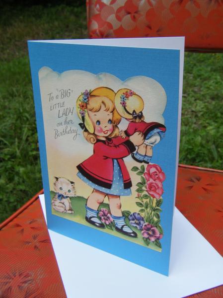 Birthday cards made with antique greetings